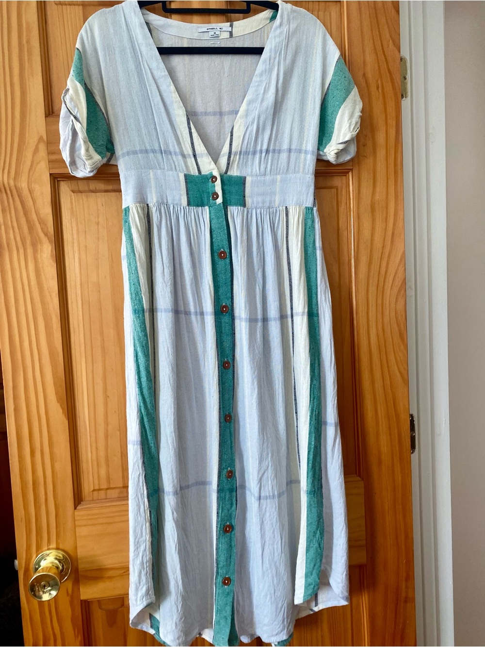 O'Neill Light Blue and Teal Midi Dress